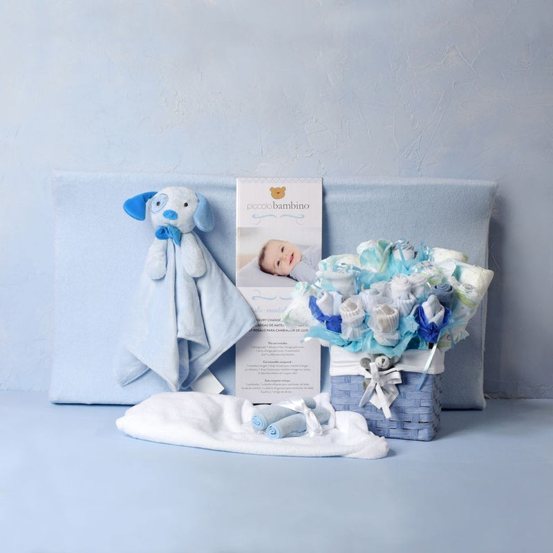BABY BOY COMFORT & CHANGING SET, baby boy gift hamper, newborns, new parents
