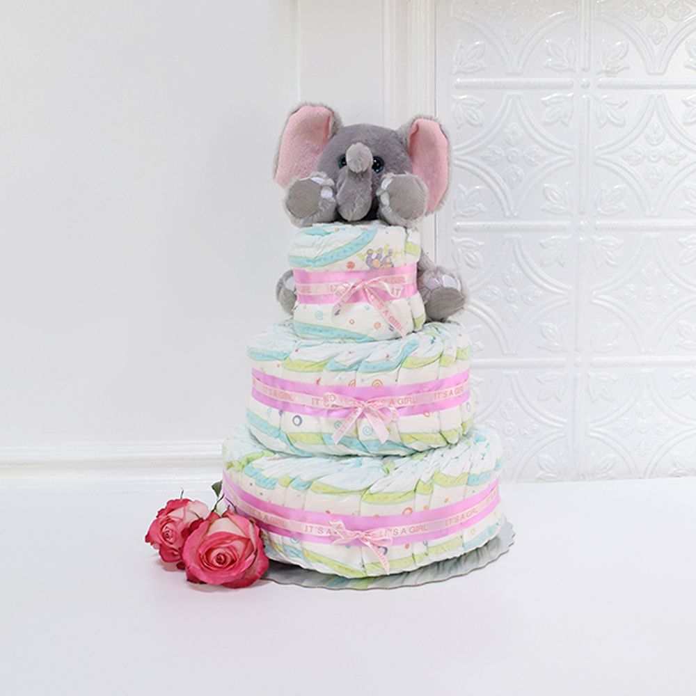 Unisex Diaper Cake, Baby Gifts