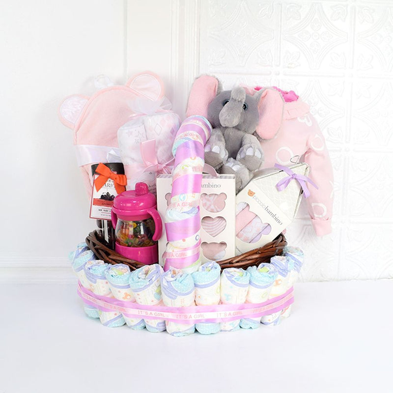 Little Princess Pink Gift Set, baby gift baskets, baby gifts, gift baskets