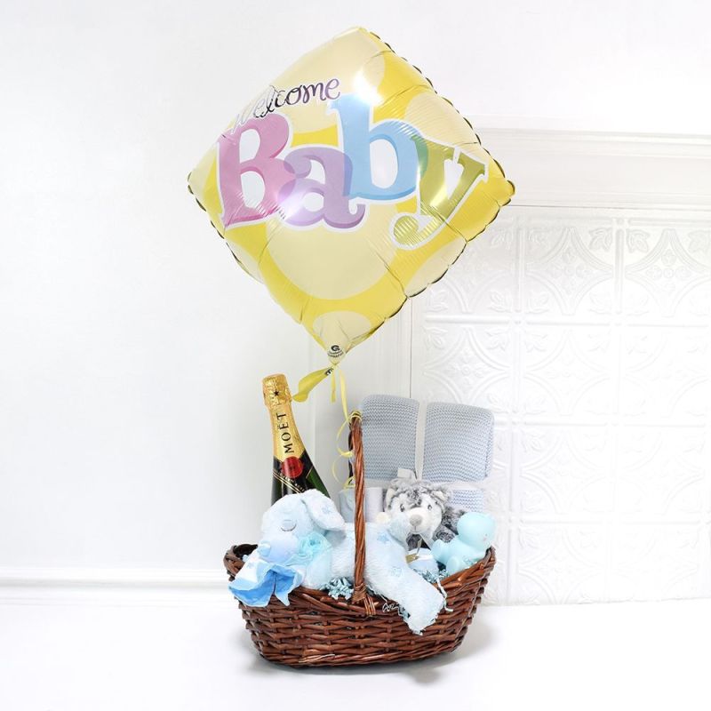 Celebrate A Baby Boy Gift Basket,USA Delivery